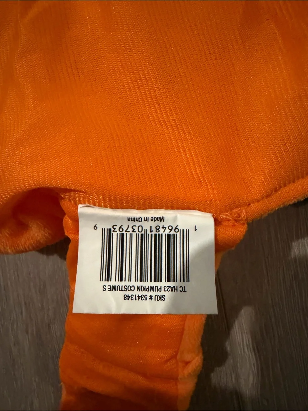Thrills & Chills Pumpkin Dog Costume Small - Like New